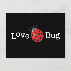 Carte Postale Love Bug - Ladybug