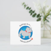 Carte Postale Love Bulldog (Debout devant)