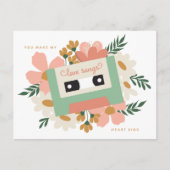 Carte Postale Love Cassette Valentine (Devant)