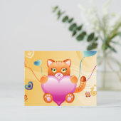 Carte Postale Love Cat (Debout devant)