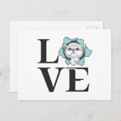 Carte Postale Love Cats (Devant / Derrière)