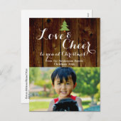 Carte postale Love/Cheer Christmas Holiday (Devant / Derrière)