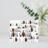 Carte Postale LOVE Coffee (Debout devant)