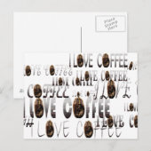 Carte Postale LOVE Coffee (Devant / Derrière)
