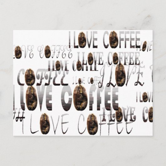 Carte Postale LOVE Coffee (Devant)
