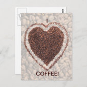 Carte Postale Love Coffee (Devant / Derrière)