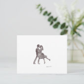 Carte Postale Love couple danseurs (Debout devant)