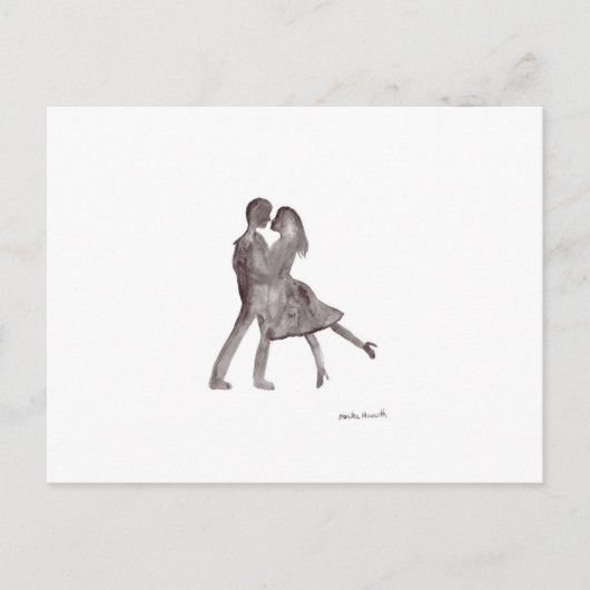 Carte Postale Love couple danseurs (Devant)