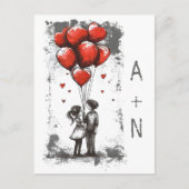 Carte postale Love Couple Valentine's Day (Devant)