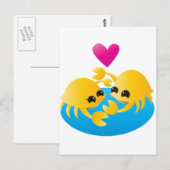 Carte Postale Love Crabs (Devant / Derrière)