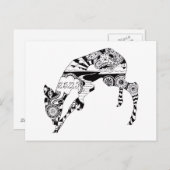 Carte postale Love Deer (Devant / Derrière)