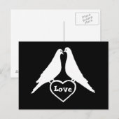 Carte Postale Love Doves (Devant / Derrière)