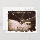 Carte Postale Love Endures (Devant / Derrière)