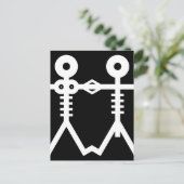 Carte Postale Love Eternal Skeletons Icon 2007 Art (Debout devant)