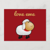 Carte postale Love Ewe (vous) (Devant)