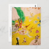 Carte Postale Love Flight of a Pink Candy Heart par Stettheimer (Devant / Derrière)