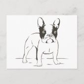 Carte Postale Love French Bulldog Chien Chien Chien Chien Pot Ca (Devant)