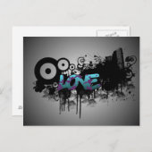 Carte Postale LOVE Graffiti (Devant / Derrière)