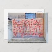Carte Postale Love graffiti (Devant / Derrière)