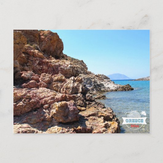 Carte postale Love Greece Milos (Devant)