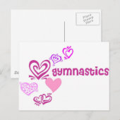 Carte Postale Love Gymnastique (Devant / Derrière)