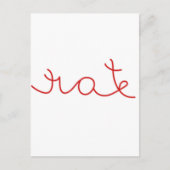 Carte Postale Love/Hate Miroir d'Allusion Optique Design (Devant)