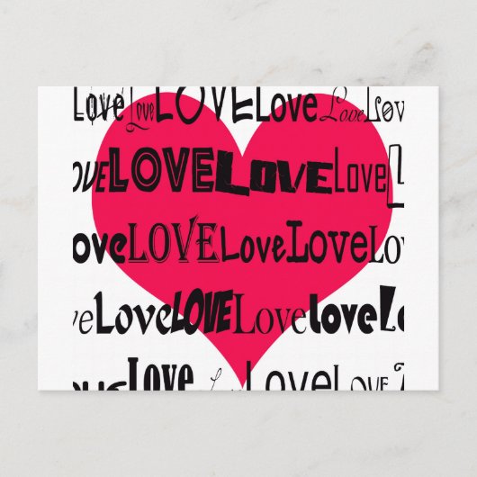 Carte postale Love Heart (Devant)