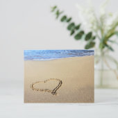 Carte Postale Love Heart Beach (Debout devant)