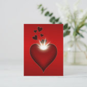 Carte Postale Love heart postcard design (Debout devant)
