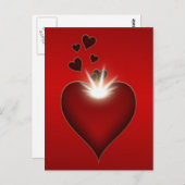 Carte Postale Love heart postcard design (Devant / Derrière)