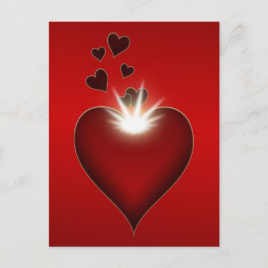 Carte Postale Love heart postcard design (Devant)