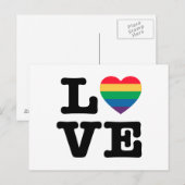 Carte postale Love Heart Pride (Devant / Derrière)
