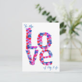Carte postale LOVE Heart Text (Debout devant)