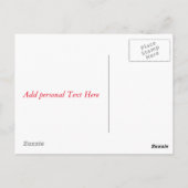 Carte postale LOVE Heart Text (Dos)