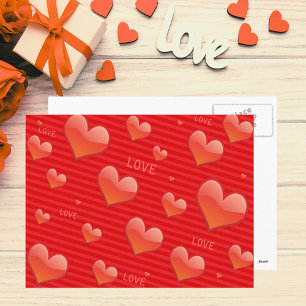 Carte postale Love Hearts