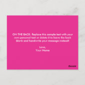 Carte Postale Love Hugs Kisses Cute Valentine's Day (Dos)