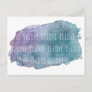 Carte Postale love is love is love is postcard