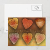 Carte Postale Love is patient; love is enfant (Devant / Derrière)