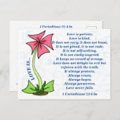 Carte Postale LOVE IS Patient Postcard (Devant / Derrière)