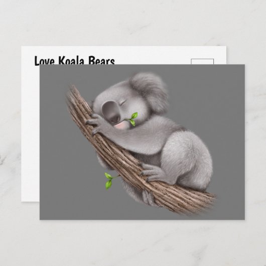 Carte postale Love Koala Bears (Devant / Derrière)