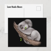 Carte Postale Love Koala Bears (Devant / Derrière)