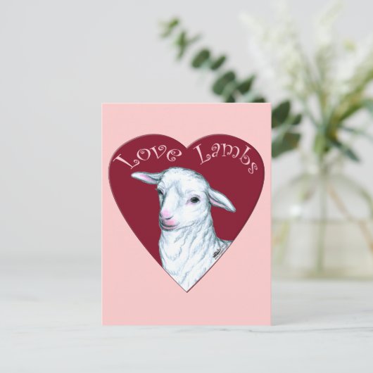 Carte Postale Love Lambs (Debout devant)