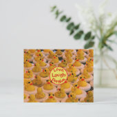 Carte Postale Love Laugh Pardonne Rubber Ducks Inspirationnel (Debout devant)
