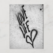 Carte postale Love Life Graffiti (Devant)