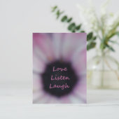 Carte postale Love Listen Laugh (Debout devant)
