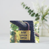 Carte Postale Love Lock (Effet Cross Process) (Debout devant)