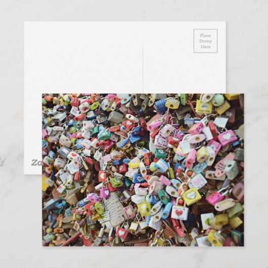 Carte Postale Love Locks (Devant / Derrière)