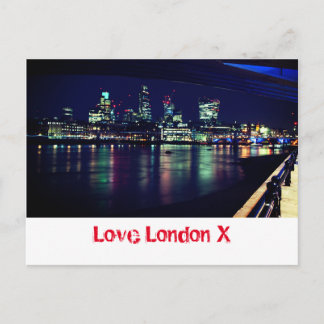 Carte Postale Love London X - City of London Financial District