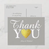 Carte Postale Love & Merci "mariage" (Devant / Derrière)