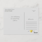 Carte Postale Love & Merci "mariage" (Dos)